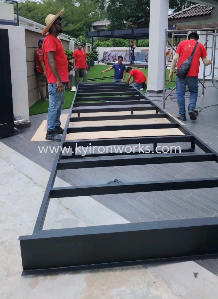 Mild Steel Aluminium Strip Ceiling Awning