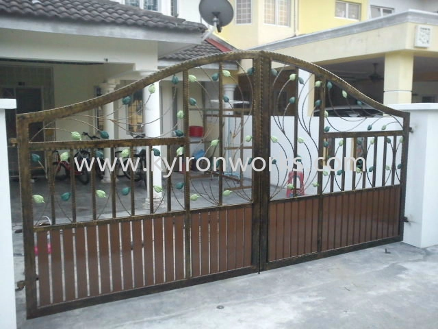 Wrought Iron Aluminium Main Gate (Folding/Swing)