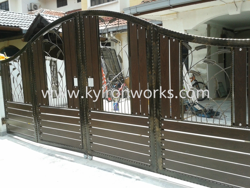 Wrought Iron Aluminium Main Gate (Folding/Swing)