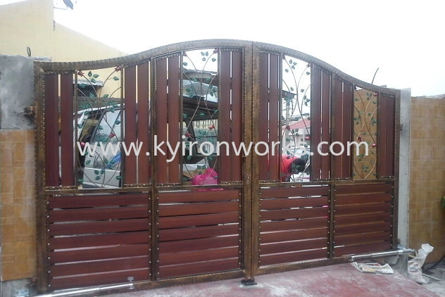 Wrought Iron Aluminium Main Gate (Folding/Swing)