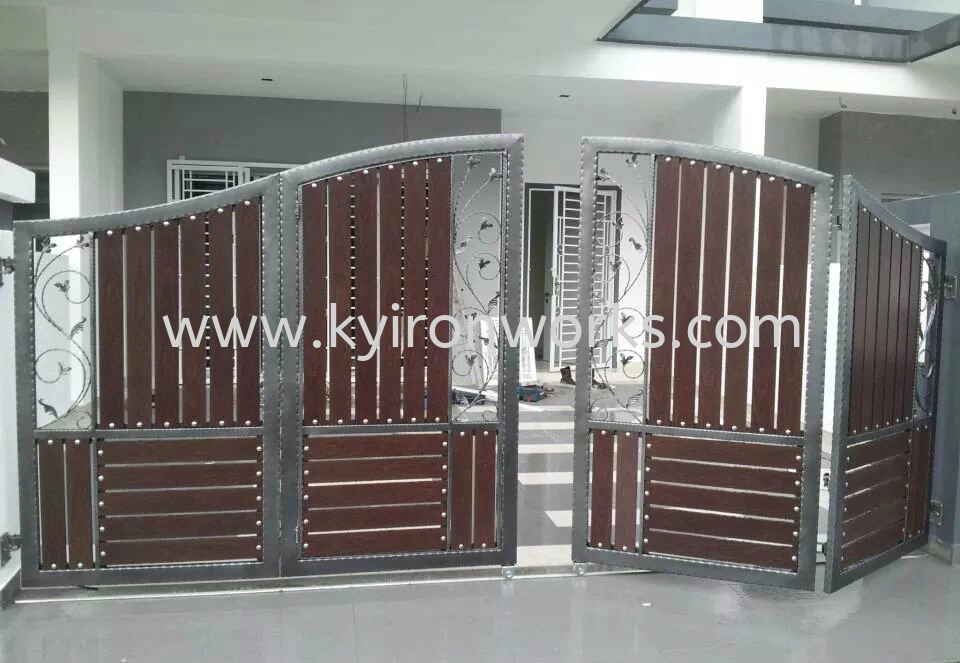 Wrought Iron Aluminium Main Gate (Folding/Swing)