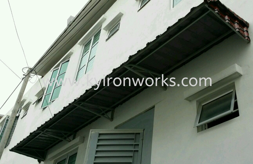 Mild Steel G28(0.35mm)Metal Ajiyar Awning- Frame & Bean Ms 1x1(1.0),Ms 1/2 X1/2(1.0)Hollow 