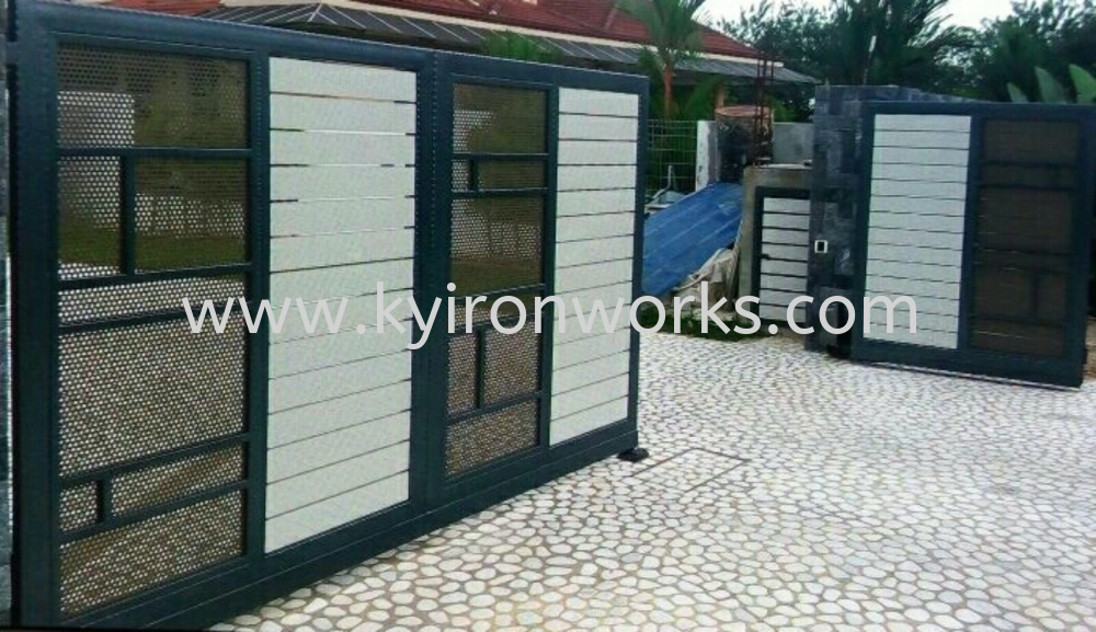 Mild Steel Aluminium/Perforated Plate Main Gate (Folding/Swing)