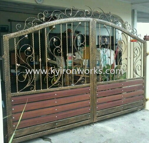 Wrought Iron Aluminium Main Gate (Folding/Swing)
