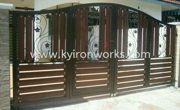 Wrought Iron Aluminium Main Gate (Folding/Swing)
