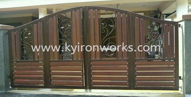 Wrought Iron Aluminium Main Gate (Folding/Swing)