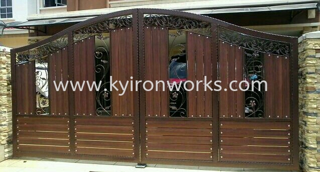 Wrought Iron Aluminium Main Gate (Folding/Swing)
