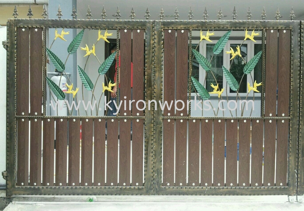 Wrought Iron Aluminium Main Gate (Folding/Swing)