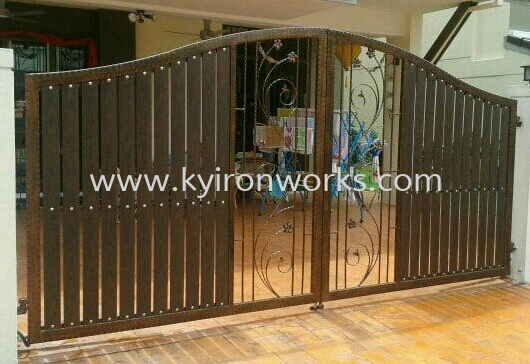 Wrought Iron Aluminium Main Gate (Folding/Swing)