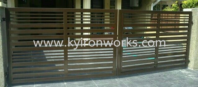 Mild Steel Main Gate(Swing/Folding)-Frame Ms 1 1/2x3(1.6)Hollow & Ms 6/8x6/8(1.0)Hollow