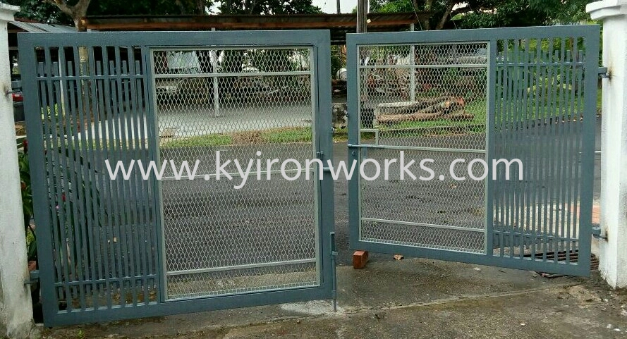 Mild Steel Diamond Net with Steel Hollow-Frame Ms 1 1/2x3(1.6mm), Ms 1/2x1/2(1.0)Hollow, Diamond Net (Swing/Folding)