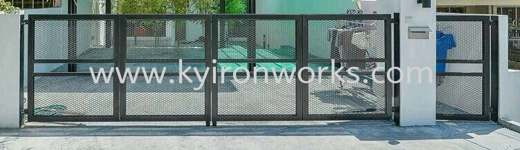 Mild Steel Diamond Net with Steel Hollow-Frame Ms 1 1/2x3(1.6mm), Ms 1 1/2x 1 1/2(1.2)Hollow, Diamond Net (Swing/Folding)