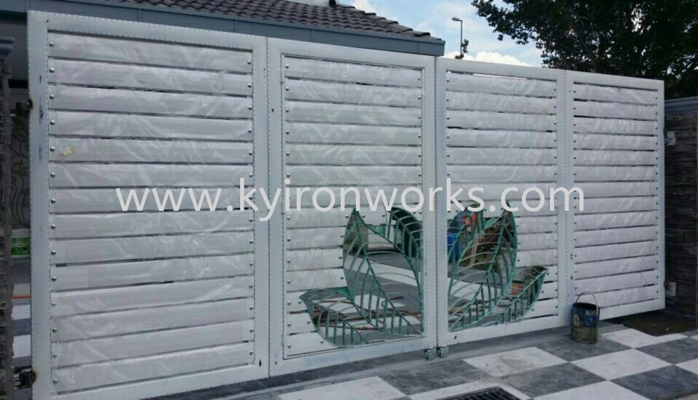 Wrought Iron Aluminium Main Gate (Folding/Swing)