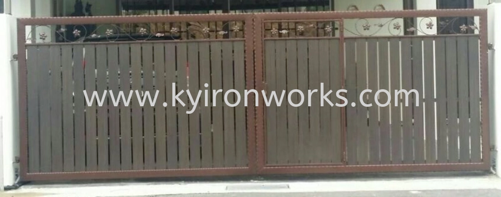 Wrought Iron Aluminium Main Gate (Folding/Swing)