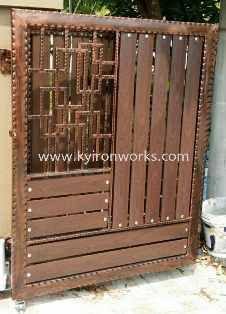 Wrought Iron Aluminium Main Gate (Folding/Swing)