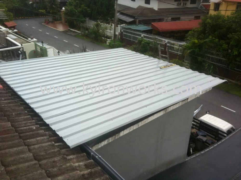 Mild Steel G28(0.35mm)Metal Deck Awning- Frame Ms 1 1/2x3(1.6),Ms 1X1(1.0)Hollow ,Bean Ms 2x4(1.6)Hollow ,Pillar Ms 4x4(1.6)Hollow 