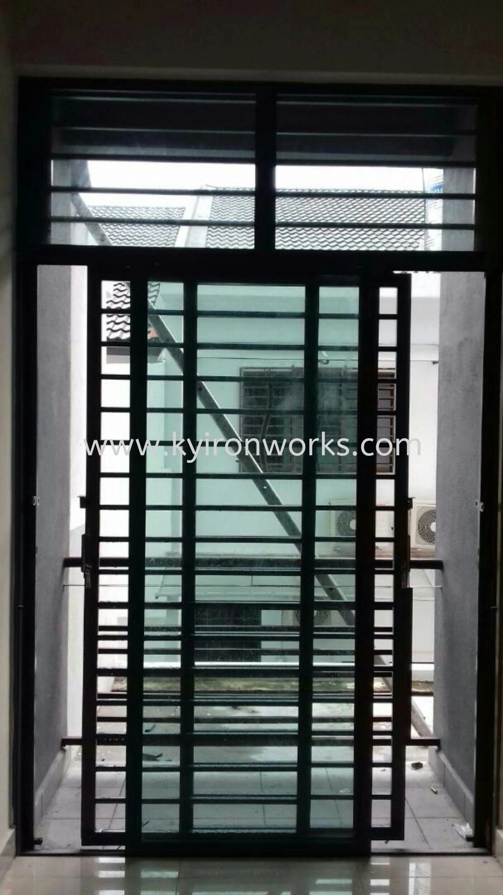 Mild Steel 2 Panel Sliding Door with 2 key