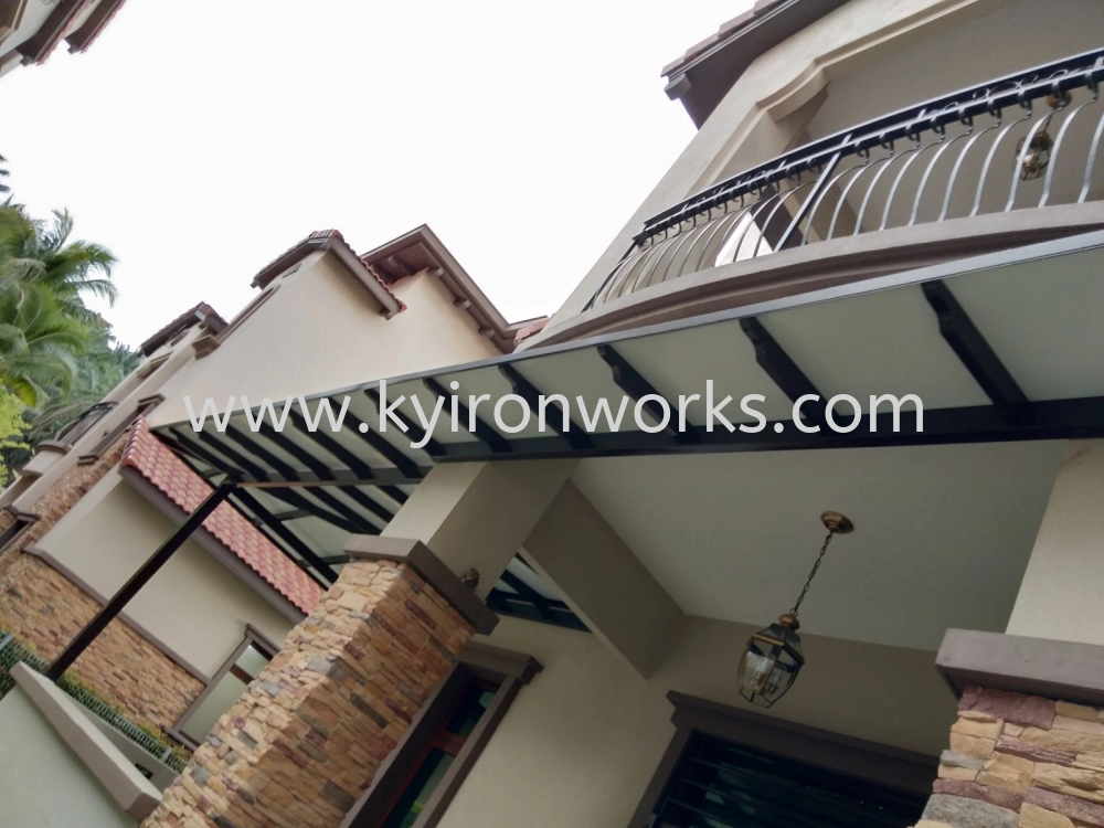 Mild Steel Aluminium Composite Panel (ACP 4mm)Pergola Roof Awning -Frame & Bean Ms 1 1/2x3(1.6) or Ms 2x4(1.6) Hollow