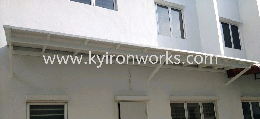 Mild Steel Aluminium Composite Panel (ACP 4mm)Pergola Roof Awning -Frame & Arm Ms 1 1/2x3(1.6) or Ms 2x4(1.6) Hollow,Bean Ms 2x4(1.6) Hollow