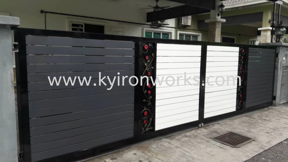 Wrought Iron Aluminium Main Gate (Folding/Swing)