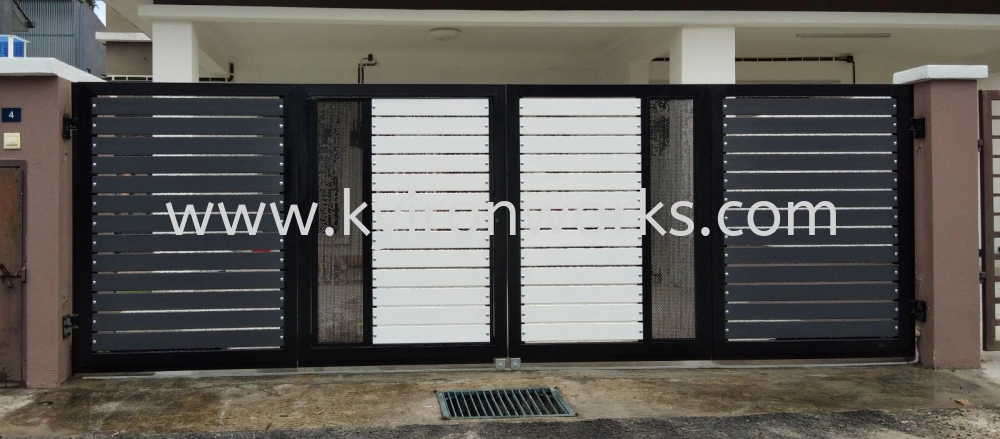 Mild Steel Aluminium/Perforated Plate Main Gate (Folding/Swing)