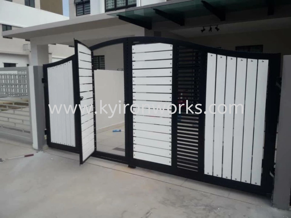 Mild Steel Aluminium/Steel Hollow Main Gate (Folding/Swing)