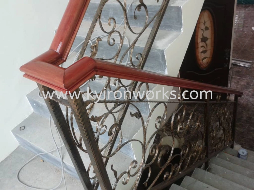 Wrought iron Steel Staircase
