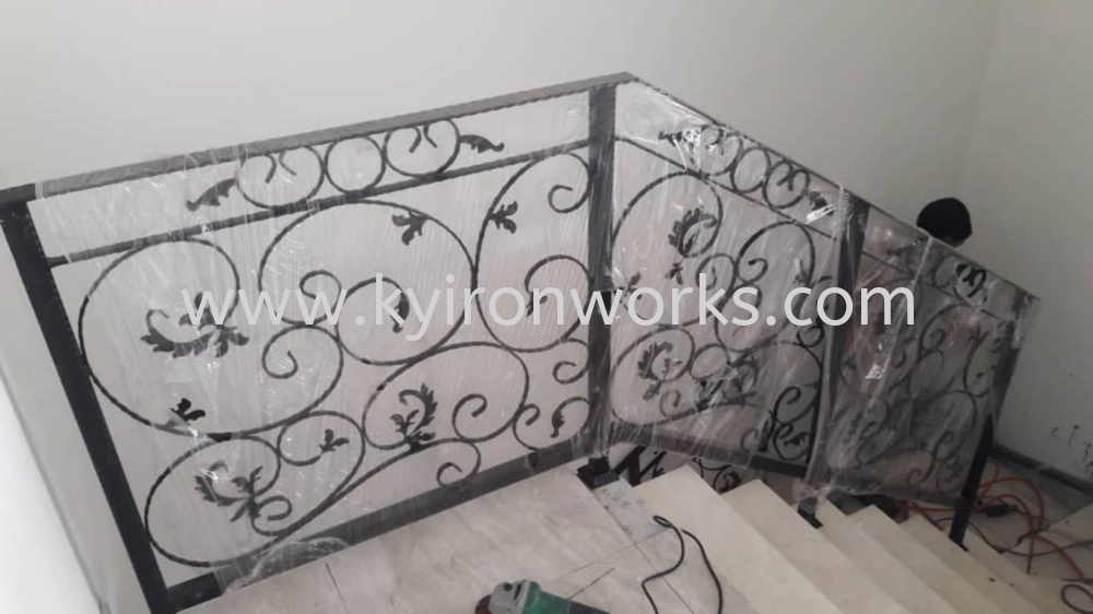 Wrought iron Steel Staircase
