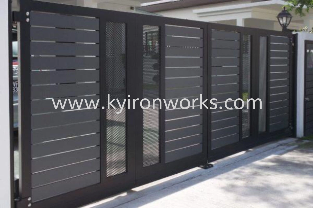 Mild Steel Aluminium/Perforated Plate Main Gate (Folding/Swing)