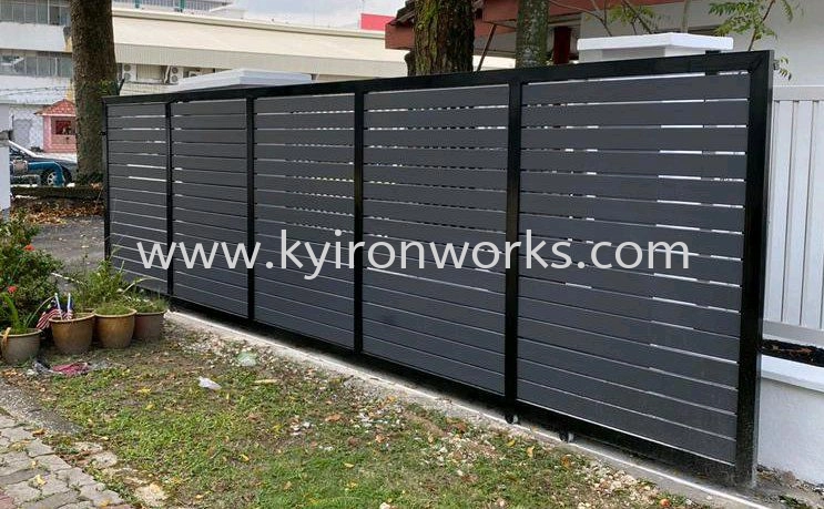 Mild Steel Frame Bundle Aluminium Main Gate(Sliding)