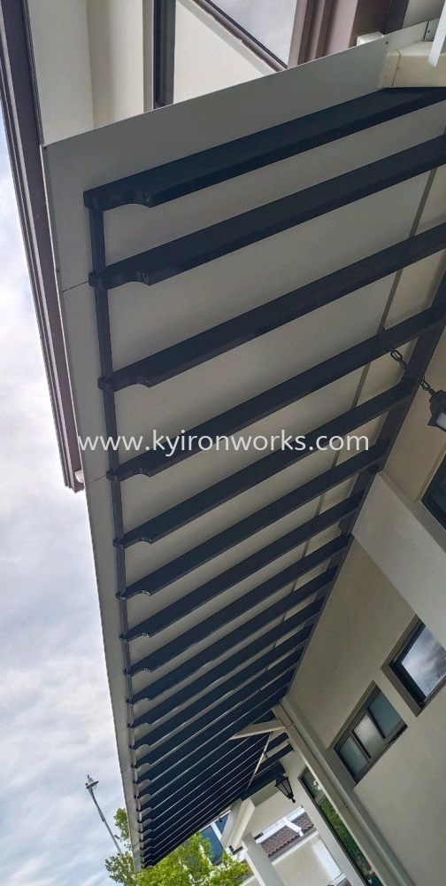 Mild Steel Aluminium Composite Panel (ACP 4mm)Pergola Roof Awning -Frame & Bean Ms 1 1/2x3(1.6) or Ms 2x4(1.6) Hollow