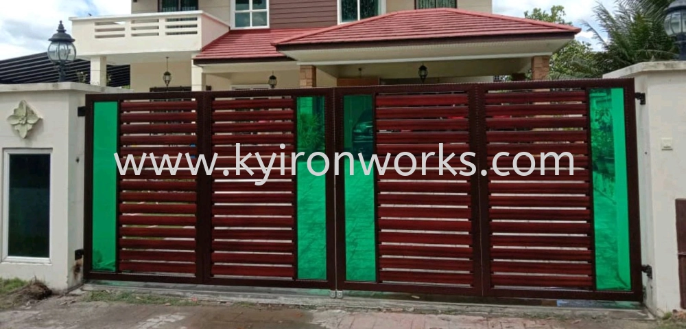 Mild Steel Aluminium/Polycarbonate Plate Main Gate (Folding/Swing)