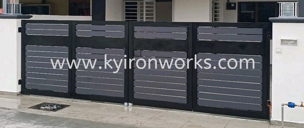 Mild Steel Aluminium/Metal Plate Main Gate (Folding/Swing)