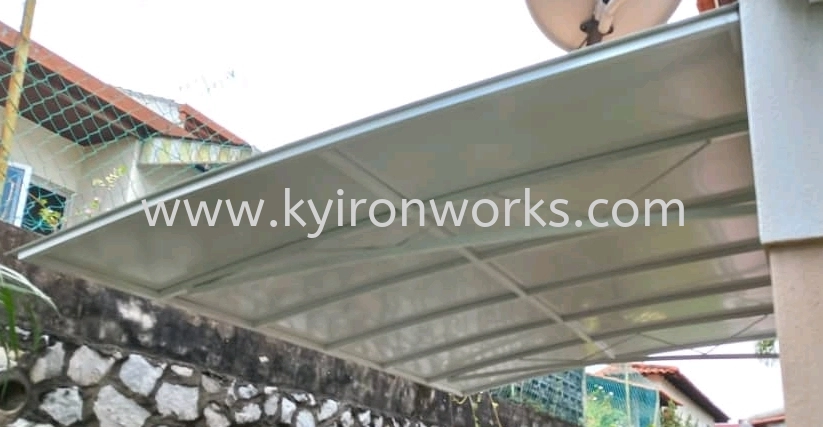 Mild Steel Aluminium Composite Panel (ACP 4mm)Skylight Awning -Frame Ms 1 1/2x 1 1/2(1.2)Hollow 