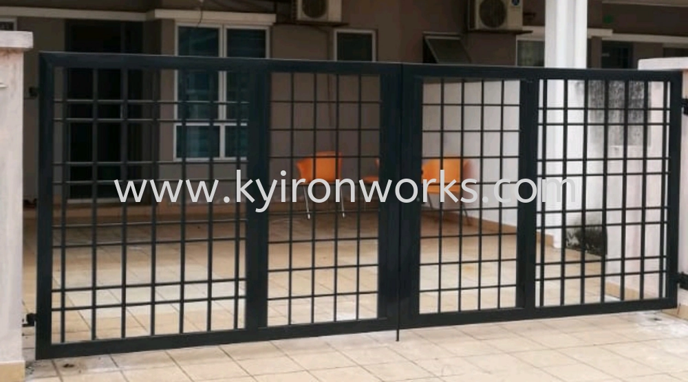 Mild Steel Main Gate(Swing/Folding)-Frame Ms 1 1/2x3(1.6)Hollow & Ms 1/2x1/2(1.0)Hollow