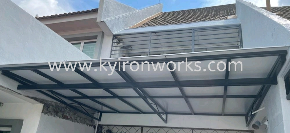 Mild Steel Aluminium Composite Panel (ACP 4mm)Skylight Awning -Frame Ms 1 1/2x 1 1/2(1.2)Hollow,Bean Ms 2x4(1.6)Hollow 