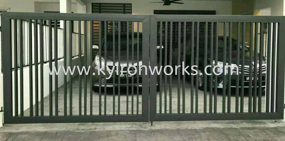 Mild Steel Main Gate(Swing/Folding)-Frame Ms 1 1/2x3(1.6)Hollow & Ms 1x2(1.0)Hollow
