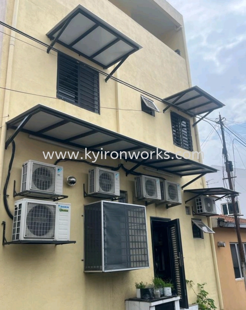 Mild Steel Aluminium Composite Panel (ACP 4mm)Skylight Awning -Frame Ms 1 1/2x 1 1/2(1.2)Hollow 