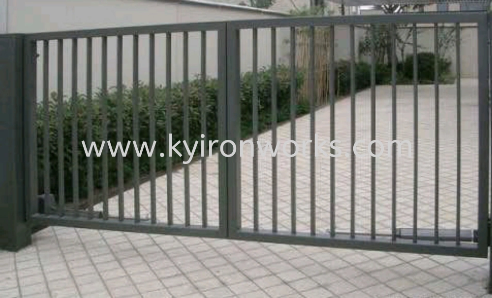 Mild Steel Main Gate(Swing/Folding)-Frame Ms 1 1/2x3(1.6)Hollow & Ms 1x1(1.0)Hollow