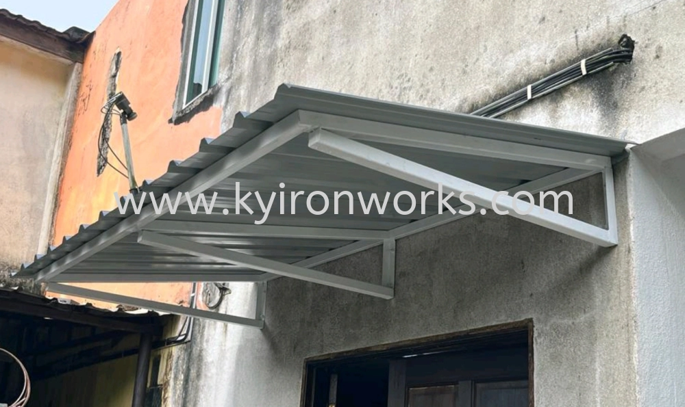 Mild Steel G28(0.35mm)Metal Deck Awning- Frame Ms 1x1(1.0)Hollow 