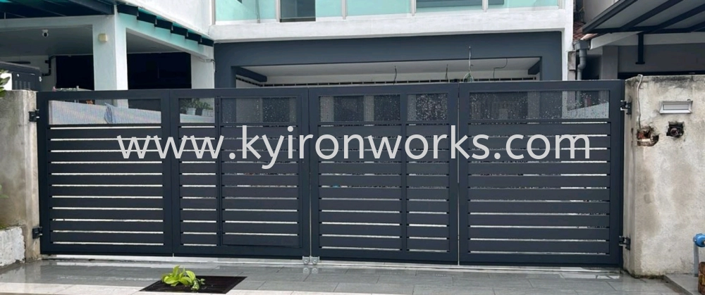 Mild Steel Aluminium/Perforated Plate Main Gate (Folding/Swing)
