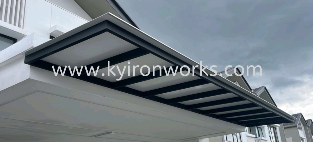 Mild Steel Aluminium Composite Panel (ACP 4mm)Pergola Roof Awning -Frame & Bean Ms 1 1/2x3(1.6) or Ms 2x4(1.6) Hollow