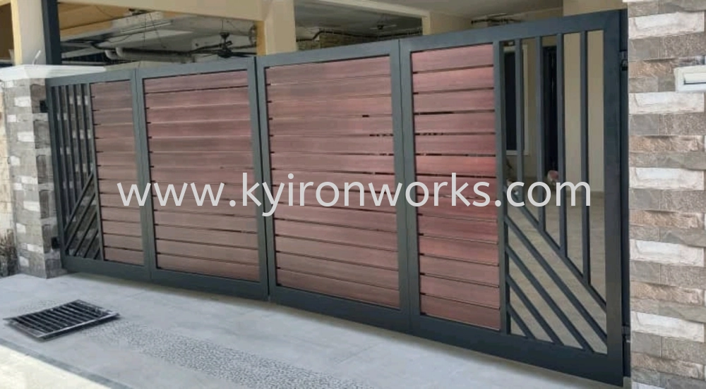 Mild Steel Aluminium/Steel Hollow Main Gate (trackless)