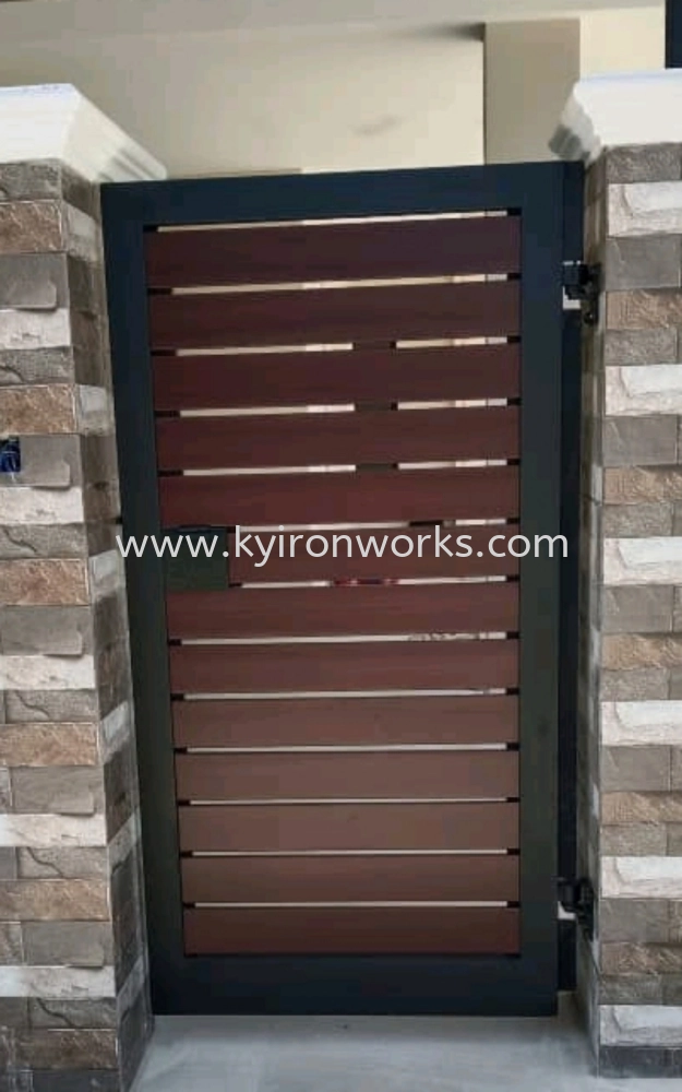 Mild Steel Frame bundle Aluminium Panel Swing Gate