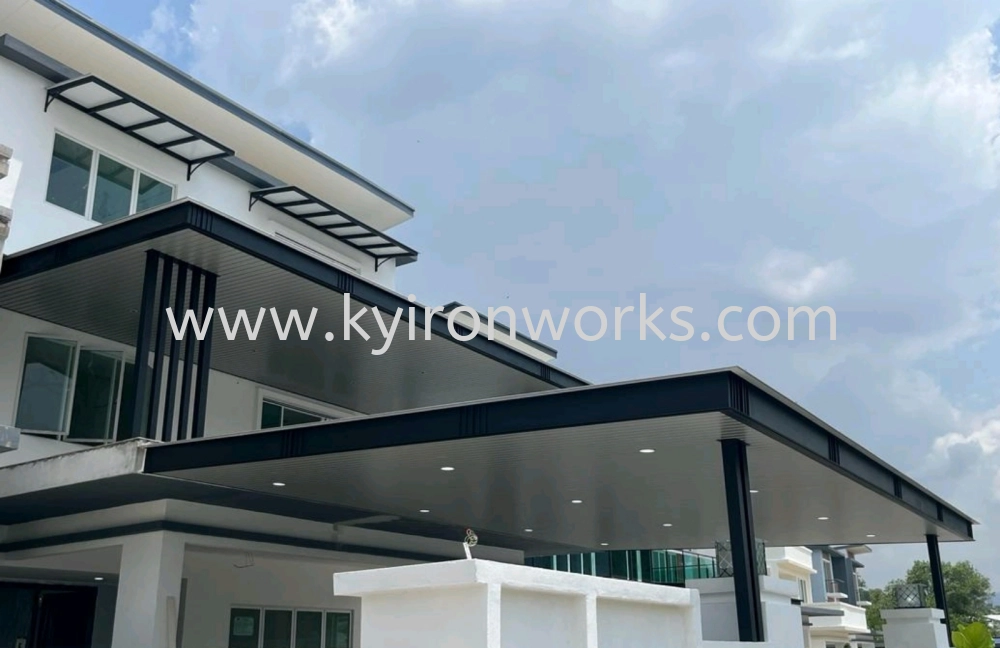 Mild Steel Aluminium Strip Ceiling Awning