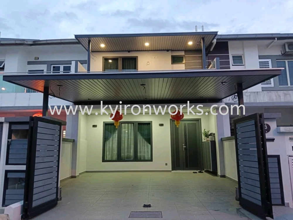 Mild Steel Aluminium Strip Ceiling Awning