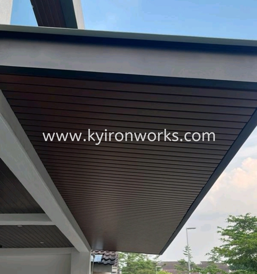 Mild Steel Aluminium Strip Ceiling Awning
