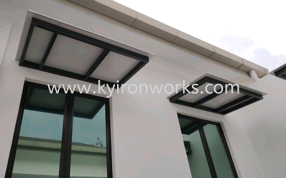 Mild Steel Aluminium Composite Panel (ACP 4mm)Pergola Roof Awning -Frame & Bean Ms 1 1/2x3(1.6) or Ms 2x4(1.6) Hollow