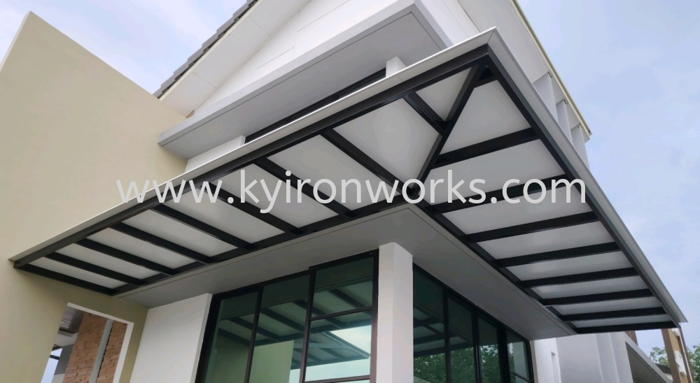 Mild Steel Aluminium Composite Panel (ACP 4mm)Pergola Roof Awning -Frame & Bean Ms 1 1/2x3(1.6) or Ms 2x4(1.6) Hollow