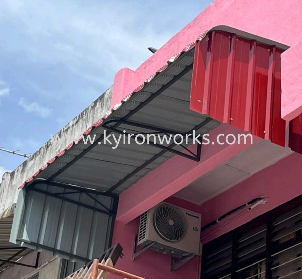 Mild Steel G28(0.35mm)Metal Deck Awning- Frame Ms 1x1(1.0)Hollow 